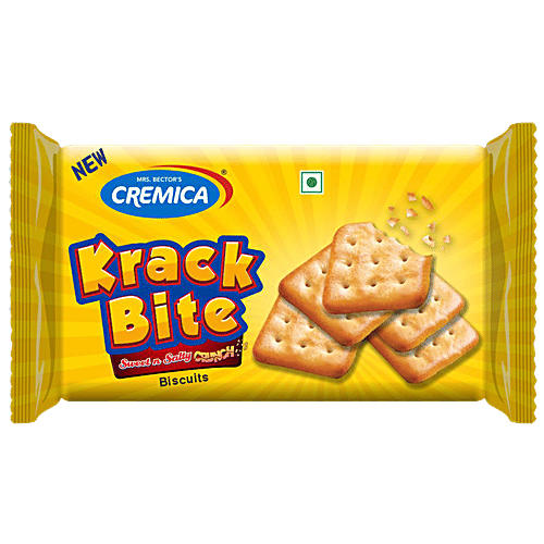 Cremica Krack Bite Biscuits - Sweet & Salty Crunch, Teatime Snack, 400 g