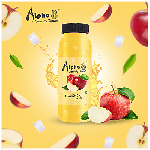 Alpha 8 Apple With Goodness Of Nata De Coco - Naturally Twisted, 200 ml