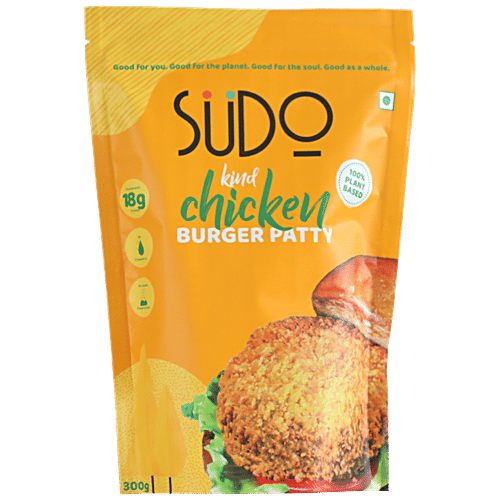 Buy Sudo PlantBased Chicken Burger Patty Rich In Protein, Vegan, No