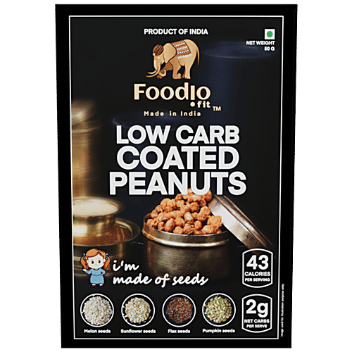 Buy Foodio.fit Low Carb Coated Peanuts High In Protein Online at Best