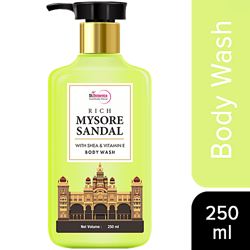 Buy StBotanica Rich Mysore Sandal Body Wash With Shea & Vitamin E, Natural Moisturising