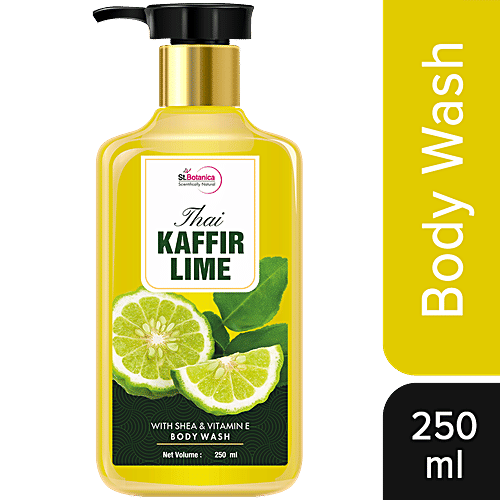Buy StBotanica Thai Kaffir Lime Body Wash With Shea & Vitamin E, Natural Moisturizing, Soften
