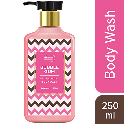 Buy StBotanica Bubble Gum Body Wash With Shea & Vitamin E, Natural Moisturizing, Soften Skin