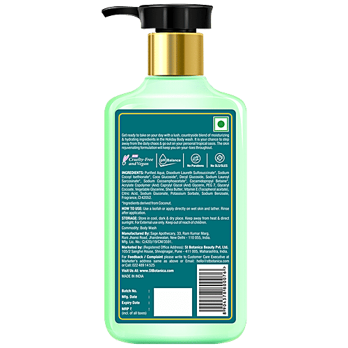 Buy StBotanica Holiday Body Wash With Shea & Vitamin E, Natural Moisturising, Soften Skin