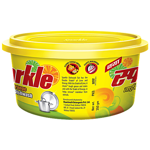 Buy Sparkle Lime & Orange Dishwash Cleans Utensils Online at Best