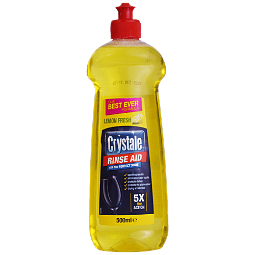 Buy Crystale Rinse Aid Lemon Safe On Skin & Utensils Online at Best