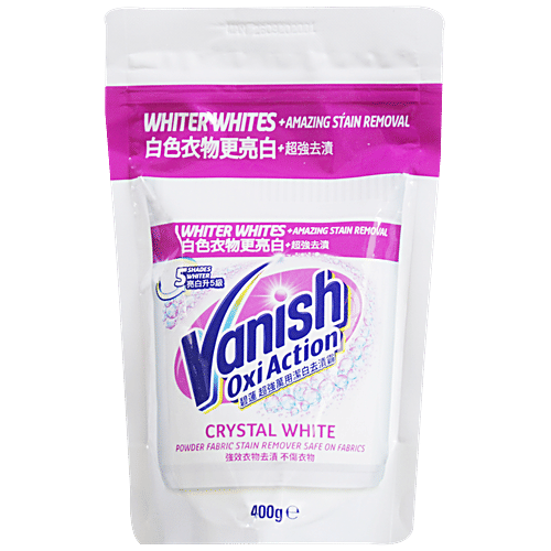 Buy Vanish Oxi Action Crystal White Powder Fabric Stain Remover, Safe
