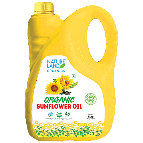 Buy Natureland Organics Sunflower Oil Cold Pressed, Zero Cholesterol