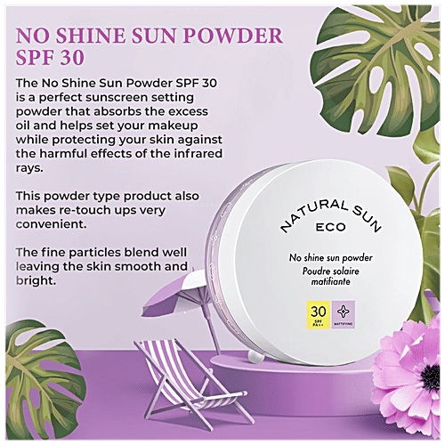 The Face Shop Natural Sun Eco No Shine Powder - Non-Comedogenic, 13 g  
