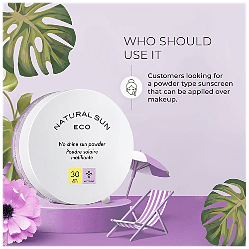 The Face Shop Natural Sun Eco No Shine Powder - Non-Comedogenic, 13 g  