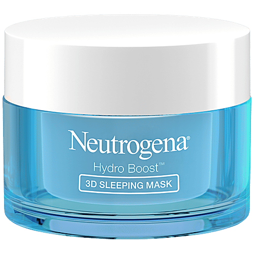 Neutrogena Hydro Boost 3D Sleeping Mask - Oil-Free, Locks In Moisture, Hydrates Skin Overnight, 50 g