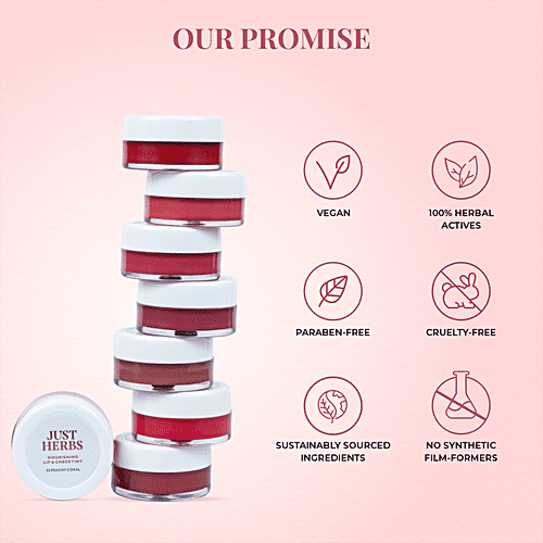 Just Herbs Nourishing Lip & Cheek Tint, 4 g 01 Brick Red 