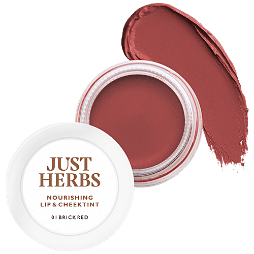Just Herbs Nourishing Lip & Cheek Tint, 4 g 01 Brick Red 