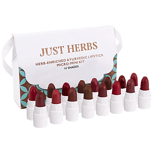 Buy Just Herbs Herb Enriched Ayurvedic Lipstick MicroMini Kit Online