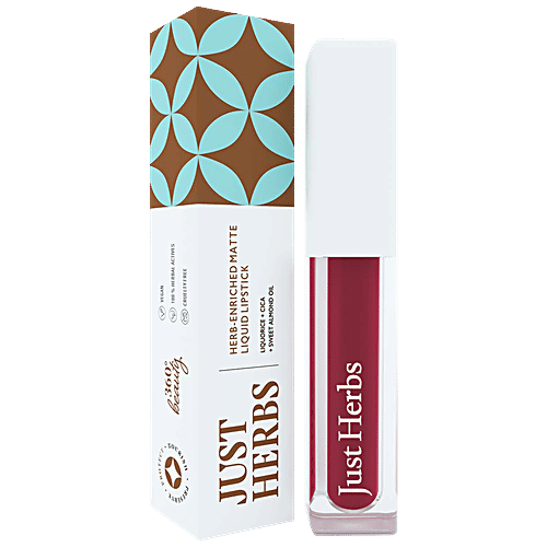 Buy Just Herbs Ayurvedic Creamy Matte Long Lasting Liquid Lipstick