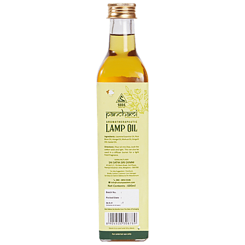 Panchami Aromatherapeutic Lamp Oil - Real Jasmine, 600 ml