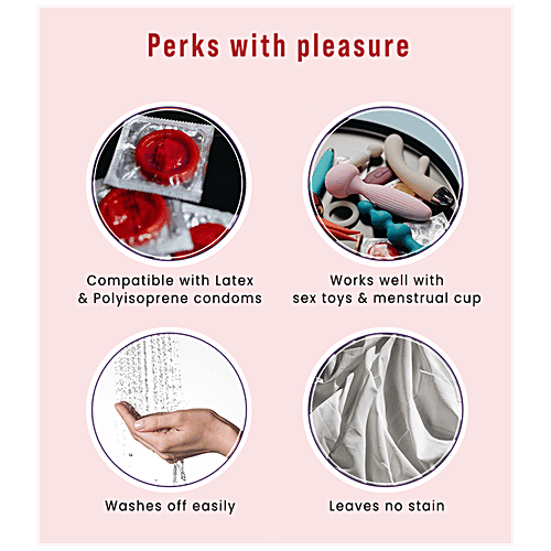 SIRONA Glycerine Free Natural Strawberry Lubricant Gel for Men & Women | Dermatologically Tested, 50 ml  