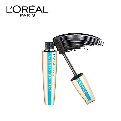 L'Oreal Paris Volume Million Lashes Mascara - Waterproof, Smudge Proof, 10.2 ml Black 