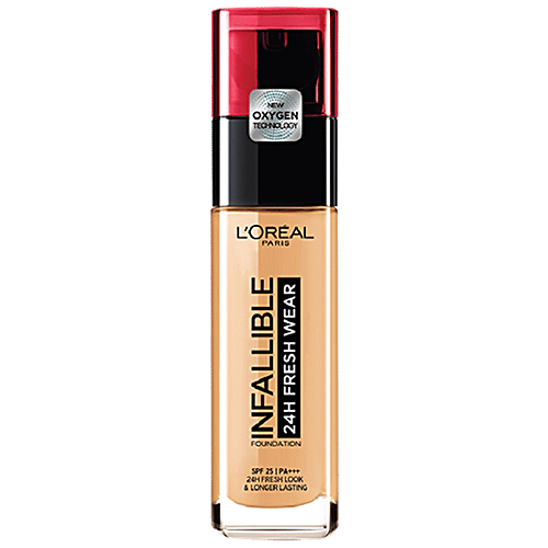 L'Oreal Paris Infallible 32H Fresh Wear Foundation - Cool Undertone, 30 ml 140 Golden Beige 