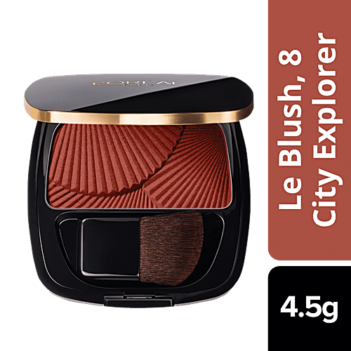 L'Oreal Paris Le Blush Bar Shimmer - Easily Blendable, 4.5 g 8 City Explorer