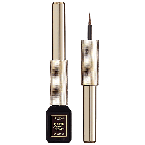 L'Oreal Paris Matte Signature Eye Liner - Supple Tip, For Smooth Finish, Grip Zone, Waterproof, 24 Hours,2.5 ml, 19 g  