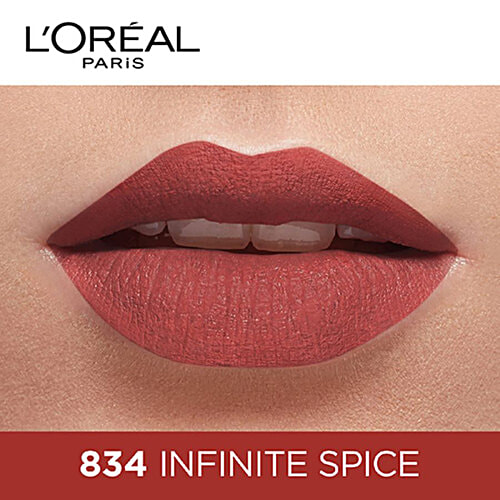 L'Oreal Paris Infallible Ultra Matte Liquid Lipstick - Les Macarons, 16 Hours Intense Matte, 5 g 834 Infinite Spice 