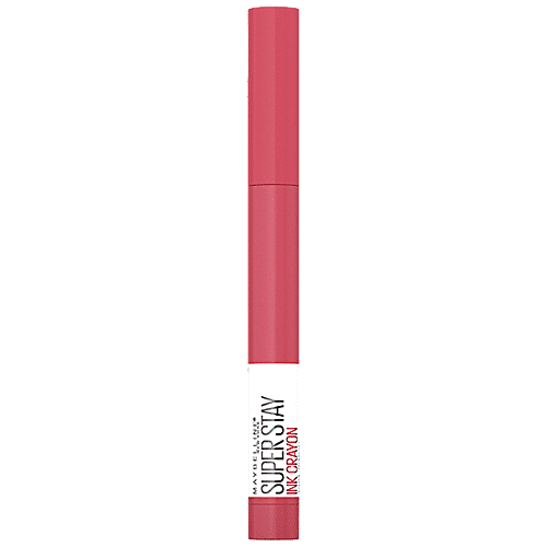 Maybelline New York Super Stay Ink Crayon Lipstick - Pink Edition, Intense Matte, Built-in Sharpener, 1.2 g 85 Change Is Good