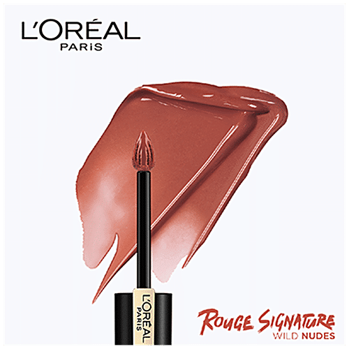L'Oreal Paris Rouge Signature Matte Liquid Lipstick - Ultra Light Weight, No Stain, 7 g 147 I Believe 