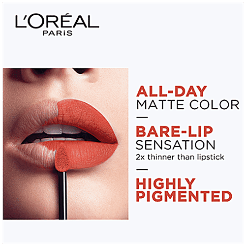 L'Oreal Paris Rouge Signature Matte Liquid Lipstick - Ultra Light Weight, No Stain, 7 g 147 I Believe 