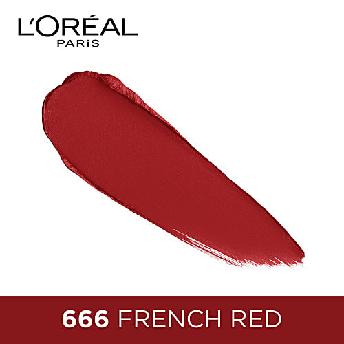 L'Oreal Paris L'Oréal Paris Color Riche Matte Lipstick, 666 The French Red - Smudge Proof Lipstick For Long Lasting Colour, 3.7 G  