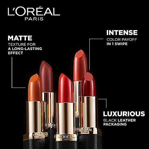 L'Oreal Paris L'Oréal Paris Color Riche Matte Lipstick, 666 The French Red - Smudge Proof Lipstick For Long Lasting Colour, 3.7 G  