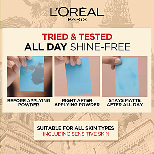 L'Oreal Paris Infallbile 24h Oil Killer High Coverage Compact Powder - Matte-Finish, Lightweight, Blendable, Compact, With SPF 32 & PA +++, 6 g 240 Natural Honey 