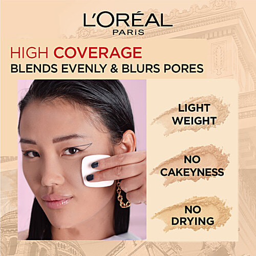L'Oreal Paris Infallbile 24h Oil Killer High Coverage Compact Powder - Matte-Finish, Lightweight, Blendable, Compact, With SPF 32 & PA +++, 6 g 240 Natural Honey 