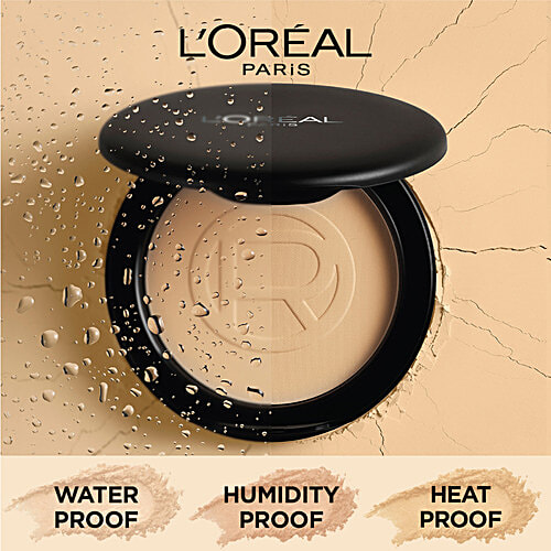 L'Oreal Paris Infallbile 24h Oil Killer High Coverage Compact Powder - Matte-Finish, Lightweight, Blendable, Compact, With SPF 32 & PA +++, 6 g 240 Natural Honey 
