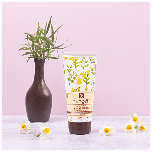 Buy Ningen Jojoba Face Wash Lotus, Apricot & White Tea, Removes Dirt