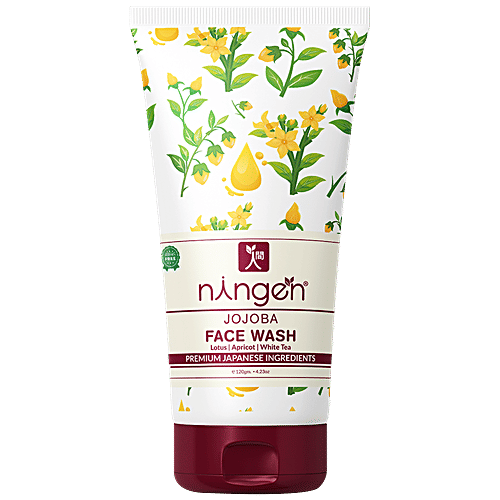 Buy Ningen Jojoba Face Wash Lotus, Apricot & White Tea, Removes Dirt