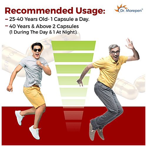 Dr. Morepen Forever Young Shilajit Gold Capsule - For Strength, Stamina & Vitality, 30 pcs