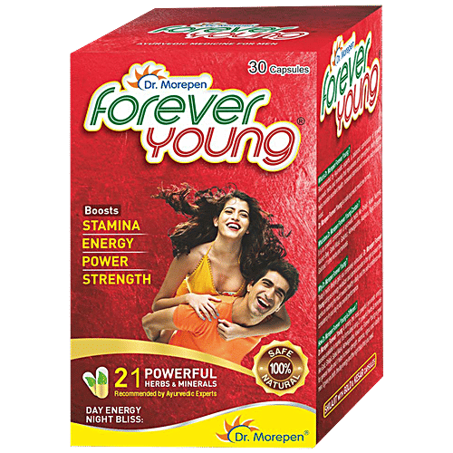 Dr. Morepen Forever Young Shilajit Gold Capsule - For Strength, Stamina & Vitality, 30 pcs