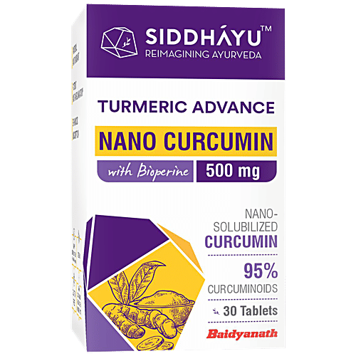 Buy Siddahyu Turmeric Advance Tablet Nano Curcumin With Bioperine