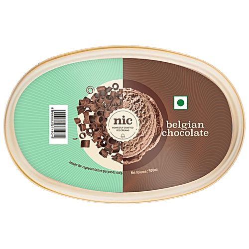 Buy NIC Belgian Chocolate Ice Cream Zero Cholesterol & Vegetarian