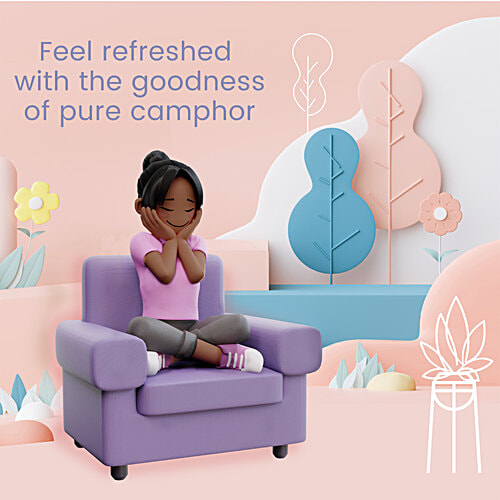 Campure Camphor Bathing Bar - For Face, Body & Hands, Skincare, Rich Lather, 75 g  