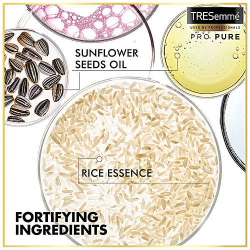 Tresemme Pro Pure Damage Recovery Serum, with Fermented Rice Water, Sulphate Free & Paraben Free, for Damaged Hair, 60 ml