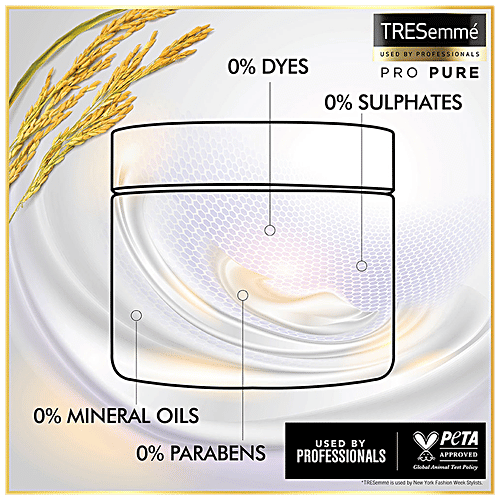 Tresemme Pro Pure Damage Recovery Mask, with Fermented Rice Water, Sulphate Free & Paraben Free, for Damaged Hair, 300 ml
