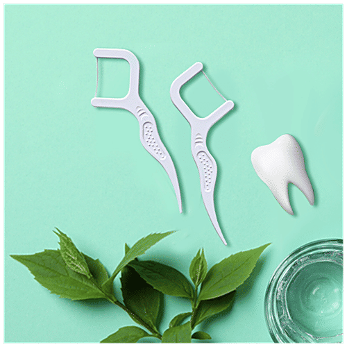 Buy Bentodent Clean X3 Dental Floss Picks Biodegradable, Prevents