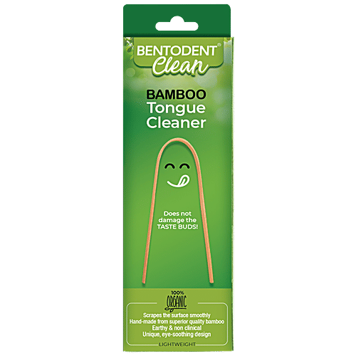 Buy Bentodent Bamboo Tongue Cleaner With Smooth Handle, Organic