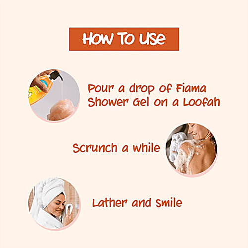 Fiama Shower Gel - Peach & Avocado With Skin Conditioners For Moisturised Skin, Family Pack, 900 ml Bottle