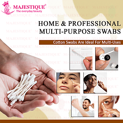 Buy MAJESTIQUE Cotton Swabs Premium Quality, DualSided Tip, For