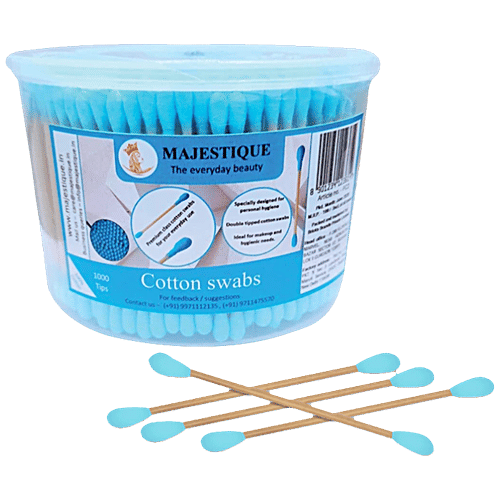 Buy MAJESTIQUE Cotton Swabs Premium Quality, DualSided Tip, For