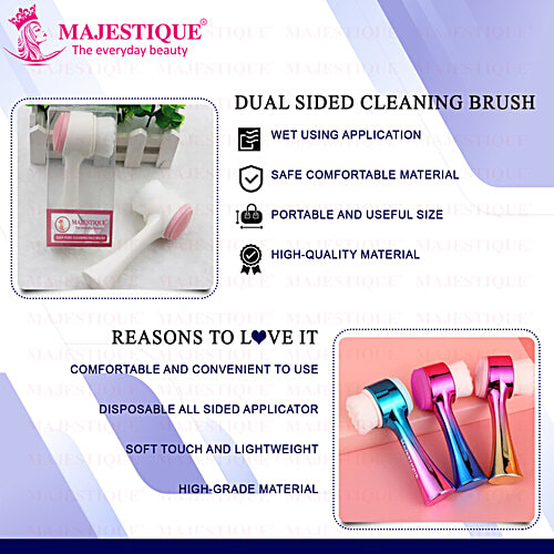 Majestique Deep Pore Cleansing Face Brush - Soft & Flexible, Exfoliates Skin, FC 3, 1 pc Box