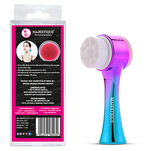 Majestique Deep Pore Cleansing Face Brush - Soft & Flexible, Exfoliates Skin, FC 3, 1 pc Box